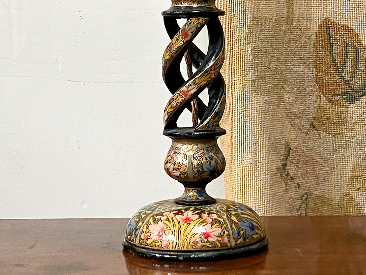 A Mid Century Kashmiri Twist Lamp