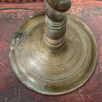 A Pair of Tall 19th Century Cast Brass Barley Twist Lamps