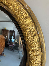 A Regency Giltwood Convex Mirror