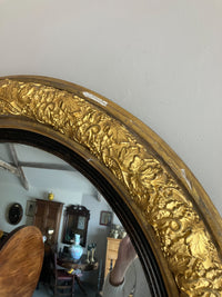 A Regency Giltwood Convex Mirror