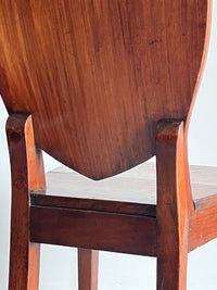 A Pair of George IV Mahogany Hall Chairs