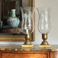 A Pair of Late 19th Century Hurricane Lamps