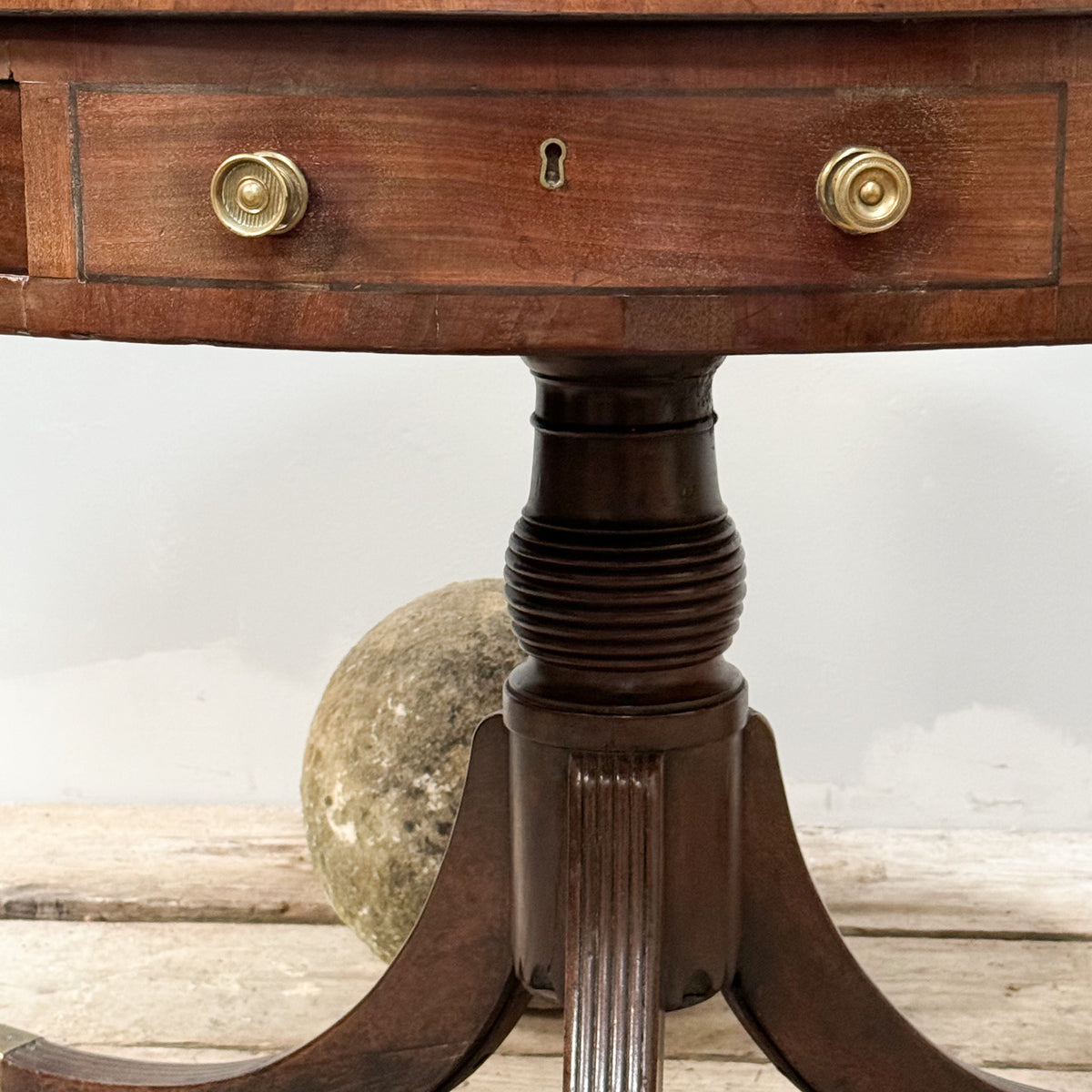 A George III Mahogany Drum Table