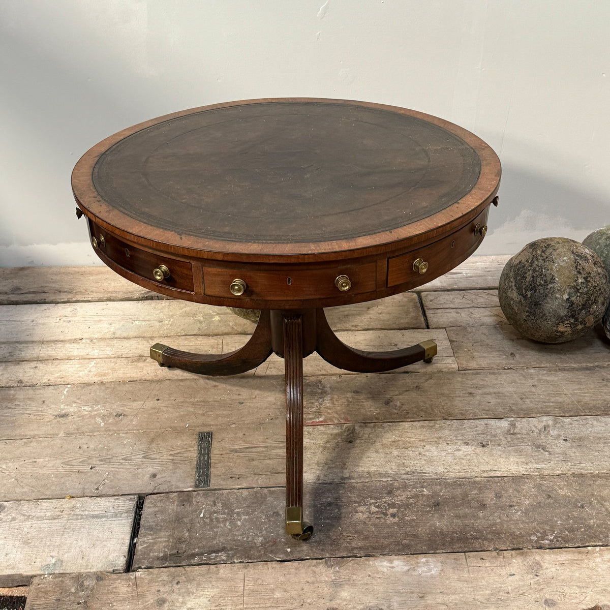 A George III Mahogany Drum Table