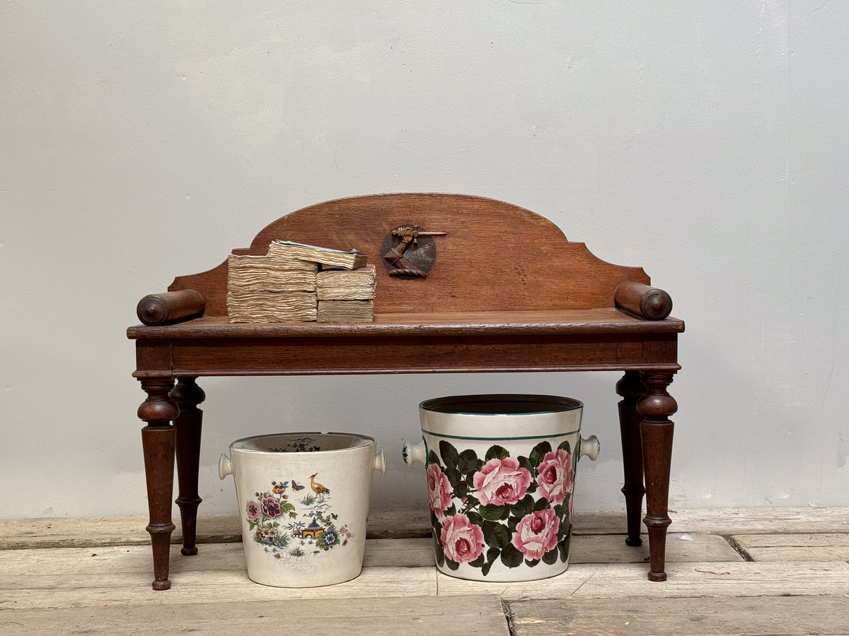 A Mid 19th Century Oak Hall Bench