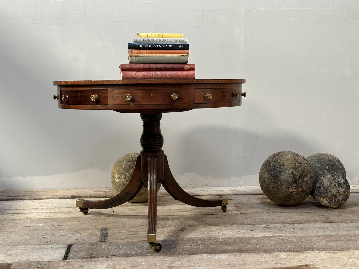 A George III Mahogany Drum Table