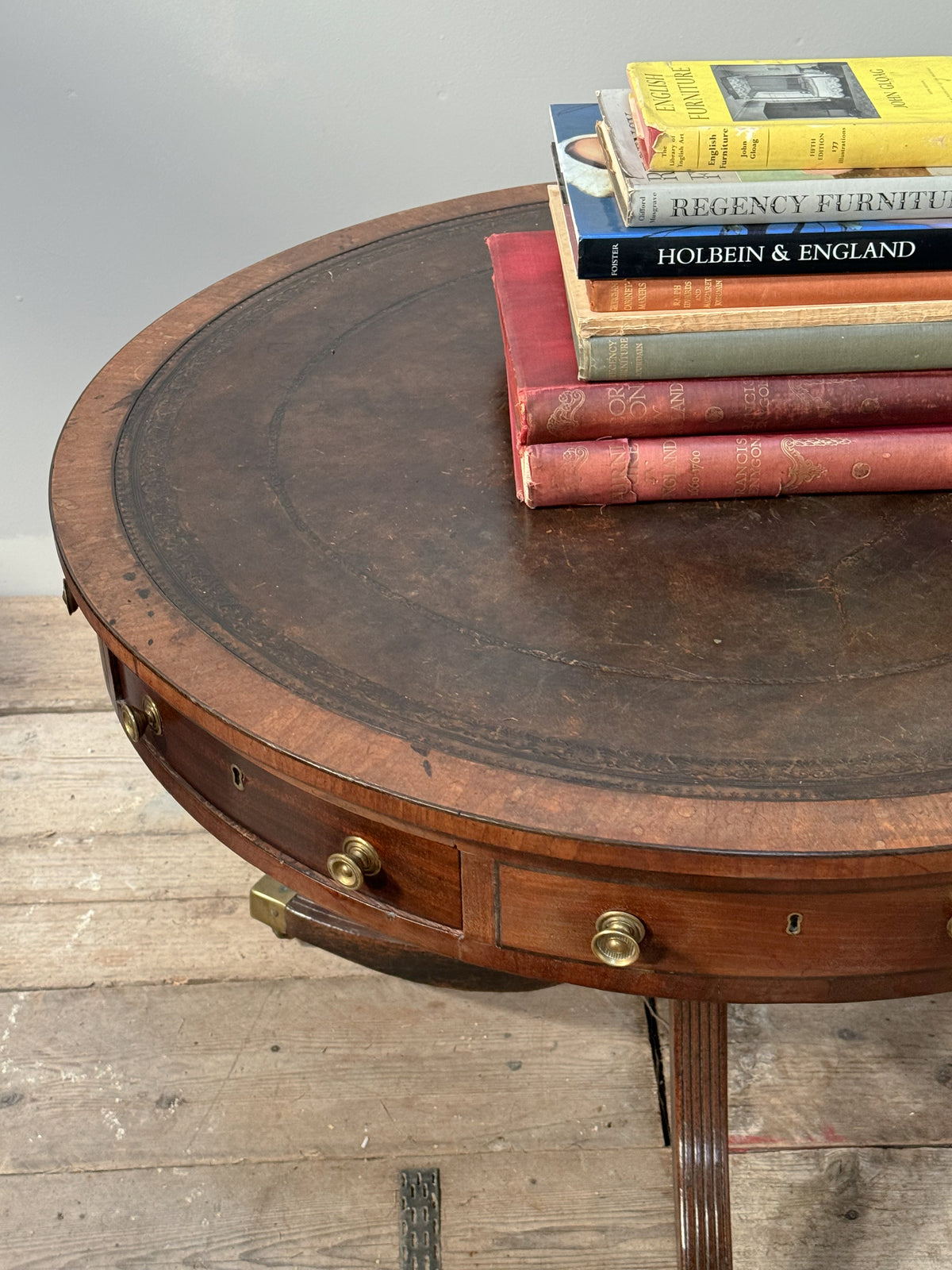 A George III Mahogany Drum Table