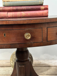 A George III Mahogany Drum Table