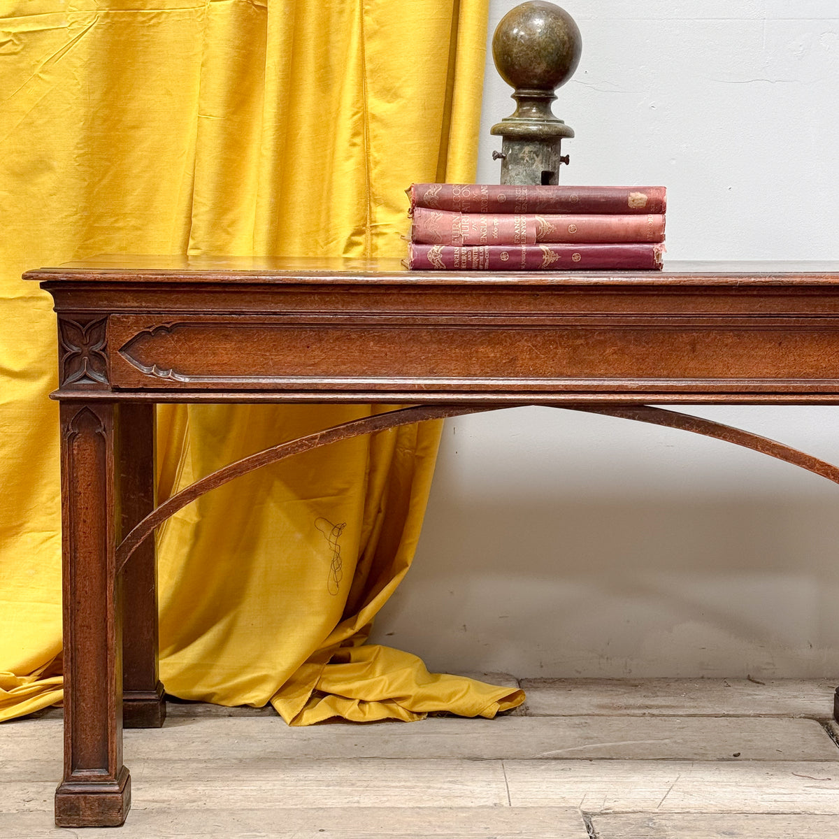 A Mid 19th Century Oak Console Table