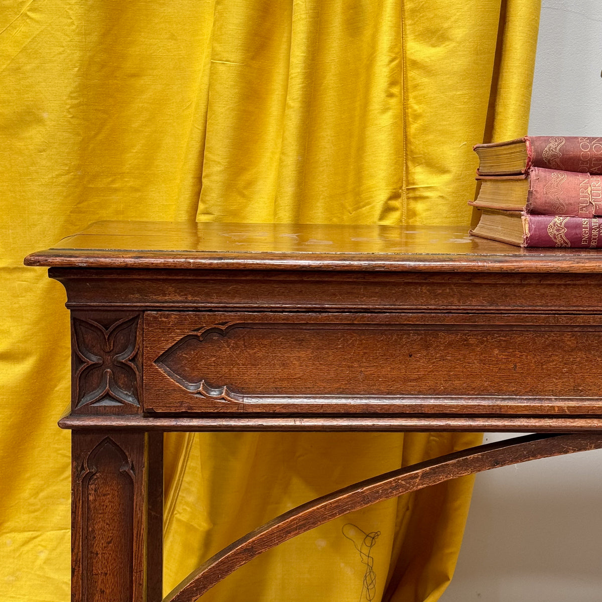 A Mid 19th Century Oak Console Table