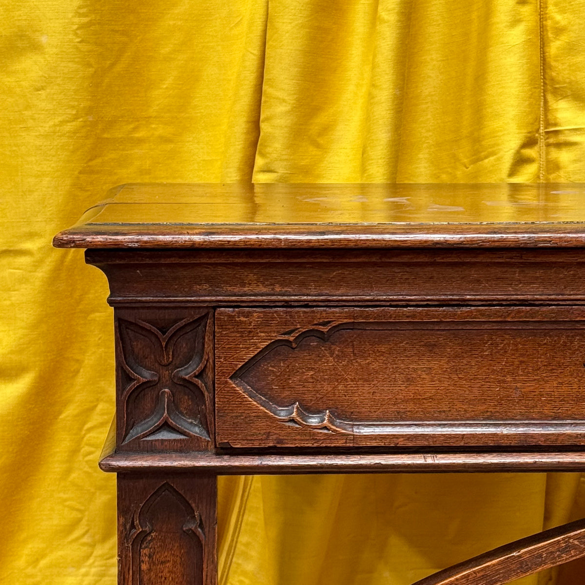 A Mid 19th Century Oak Console Table