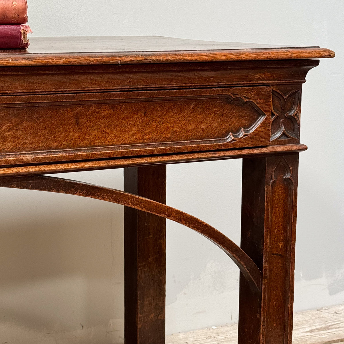 A Mid 19th Century Oak Console Table