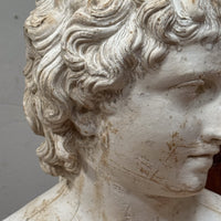 A Rare Plaster Bust of a Young Roman by Brugiotti