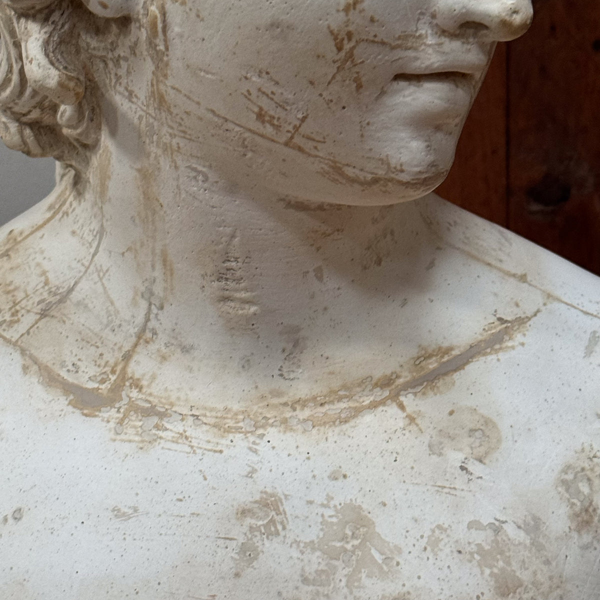 A Rare Plaster Bust of a Young Roman by Brugiotti