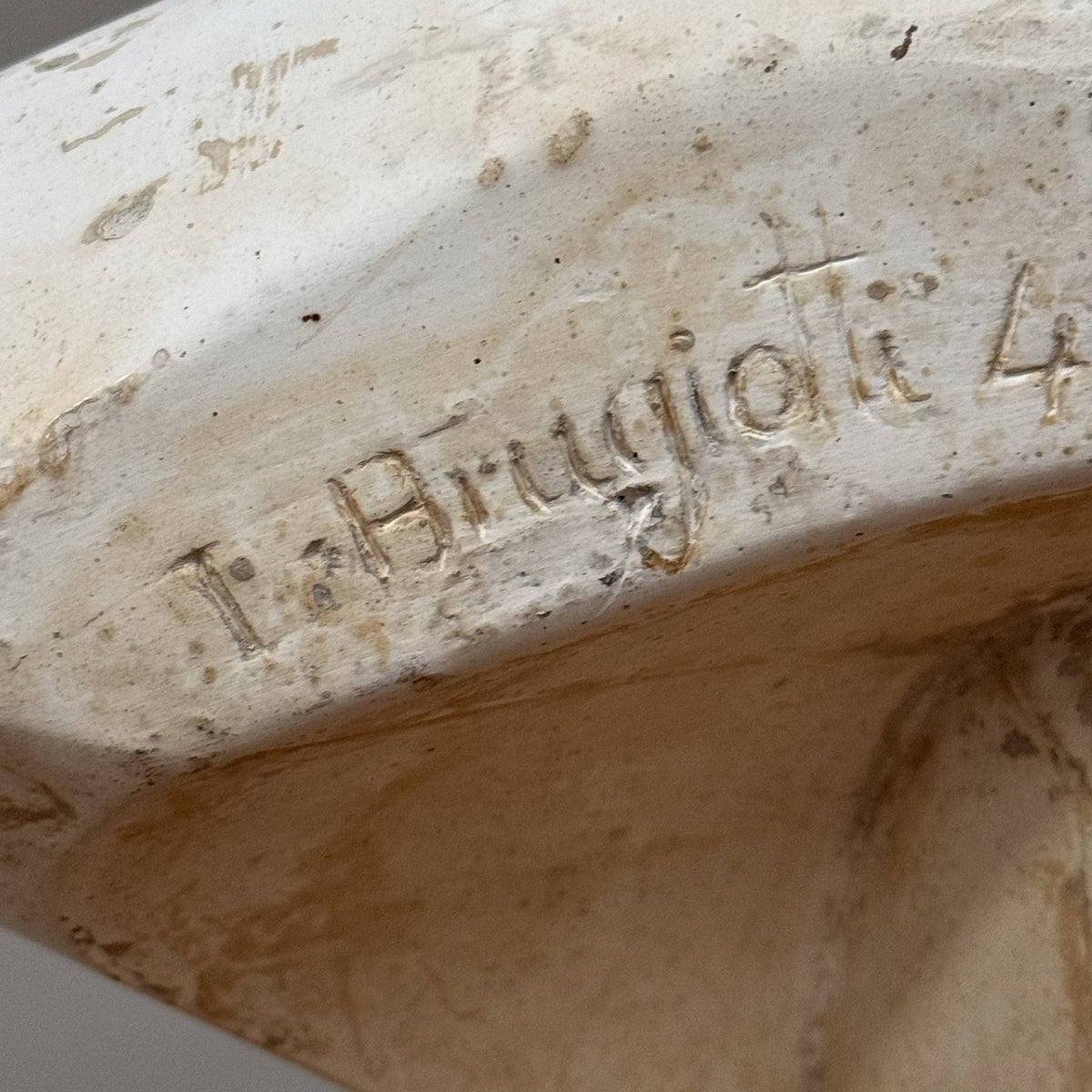 A Rare Plaster Bust of a Young Roman by Brugiotti