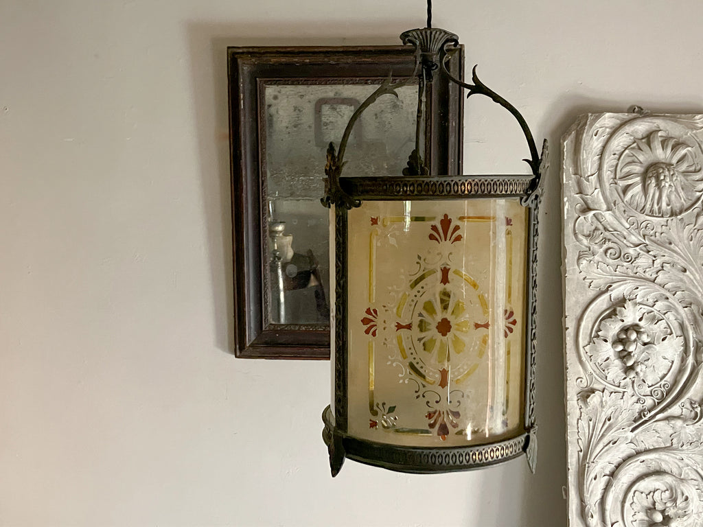 An Early 20th Century Glass Lantern