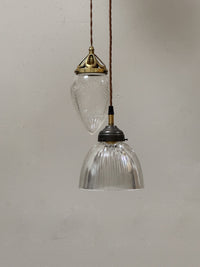 An Early 20th Century Holaphane Prismatic Pendant Lamp