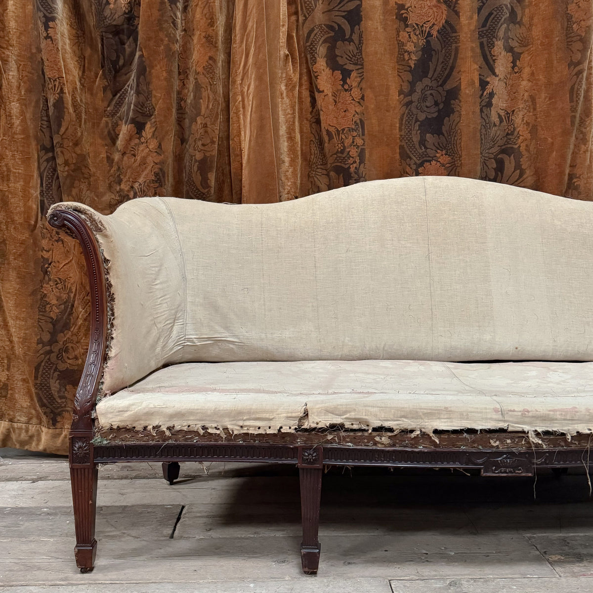 A 19th Century Hepplewhite Style Mahogany Sofa