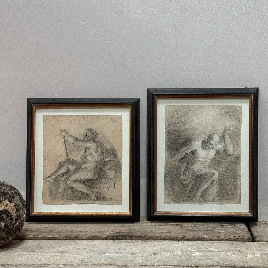 A Pair of 18th Century Classical Drawings