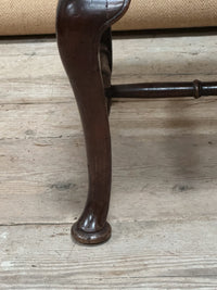 A Pair of 19th Century Queen Anne Style Walnut Stools