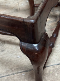 A Pair of 19th Century Queen Anne Style Walnut Stools