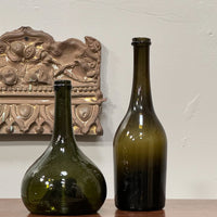 A Pair of Dutch 18th Century Glass Bottles