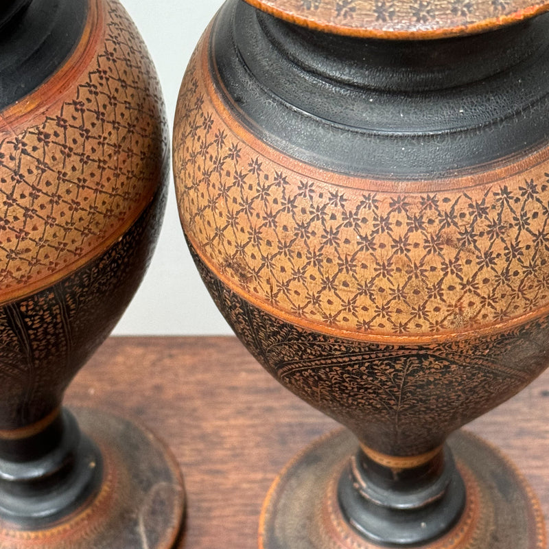 A Pair of Late 19th Century Moorish Vases