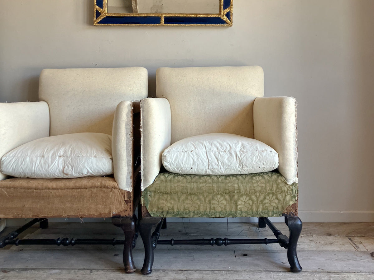 A Pair of Edwardian Armchairs