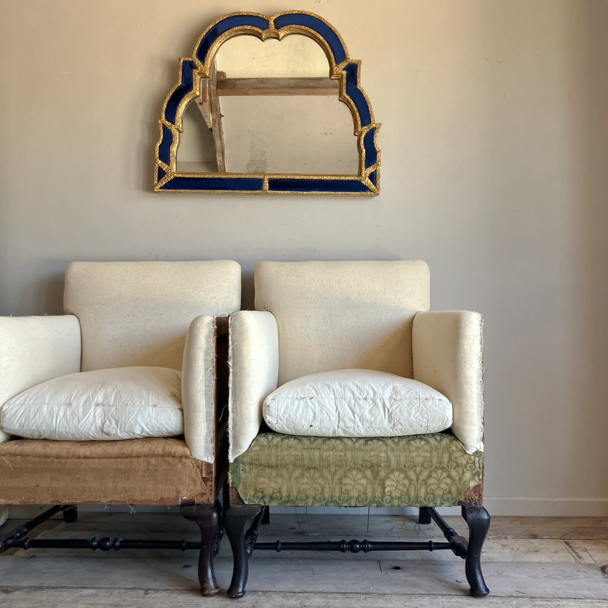 A Pair of Edwardian Armchairs