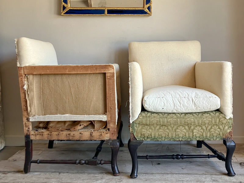 A Pair of Edwardian Armchairs