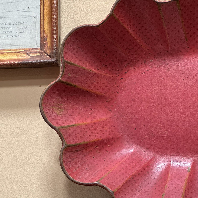 A Regency Papier Mâché Scalloped Dish