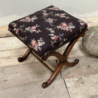 A Regency Rosewood X Frame Stool