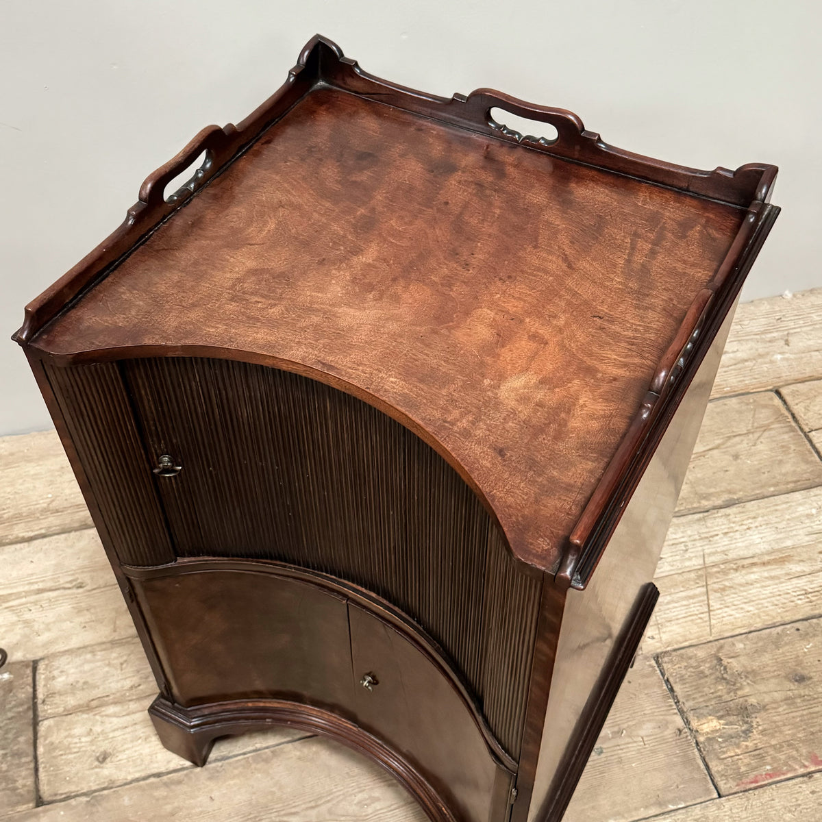 A George III Mahogany Commode Bedside Cabinet