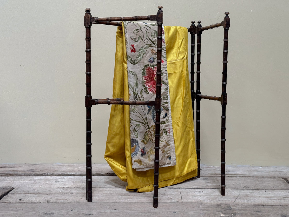 A 19th Century Faux Bamboo Folding Towel Rail