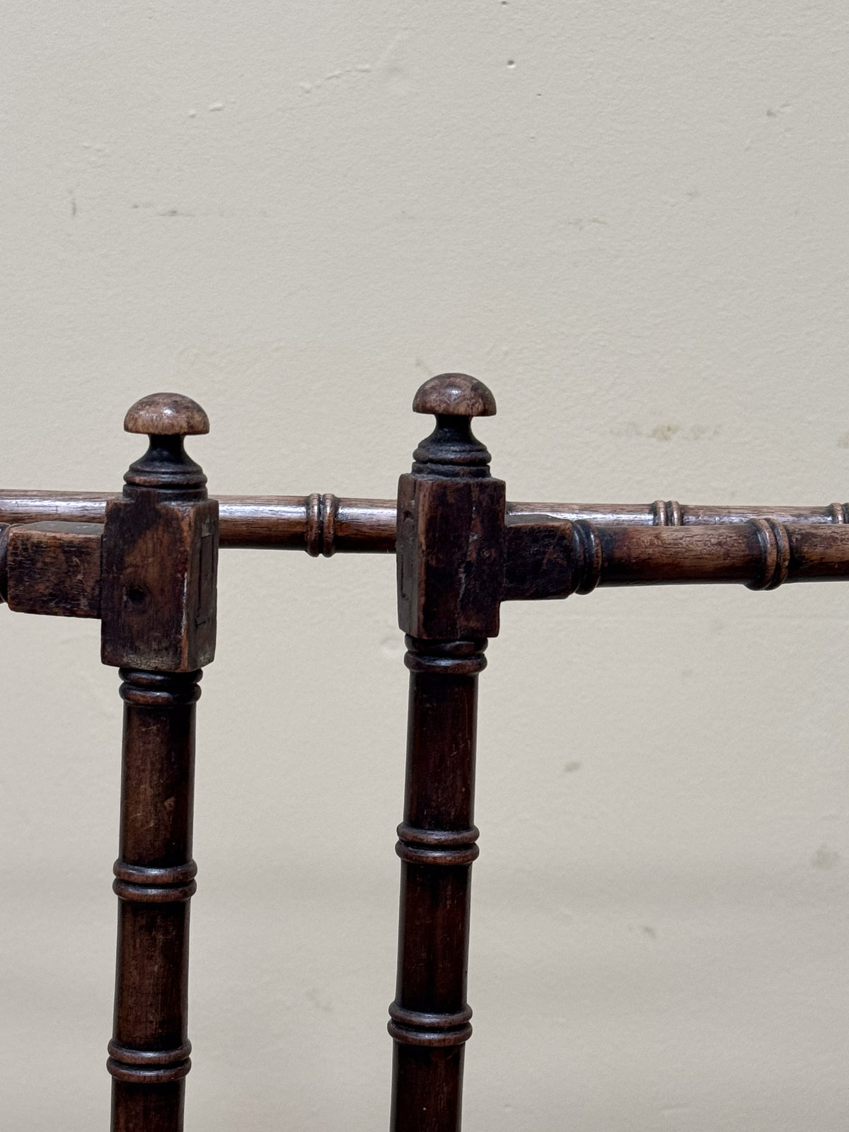 A 19th Century Faux Bamboo Folding Towel Rail