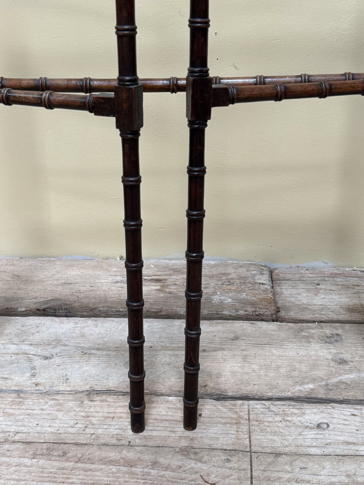 A 19th Century Faux Bamboo Folding Towel Rail