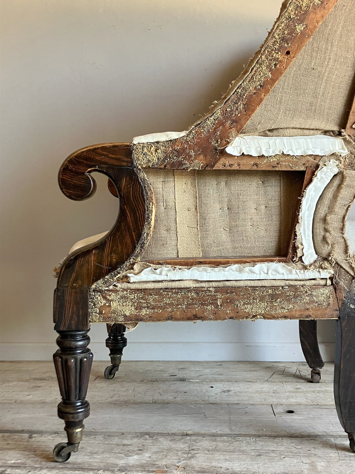 A William IV Simulated Rosewood Library Chair