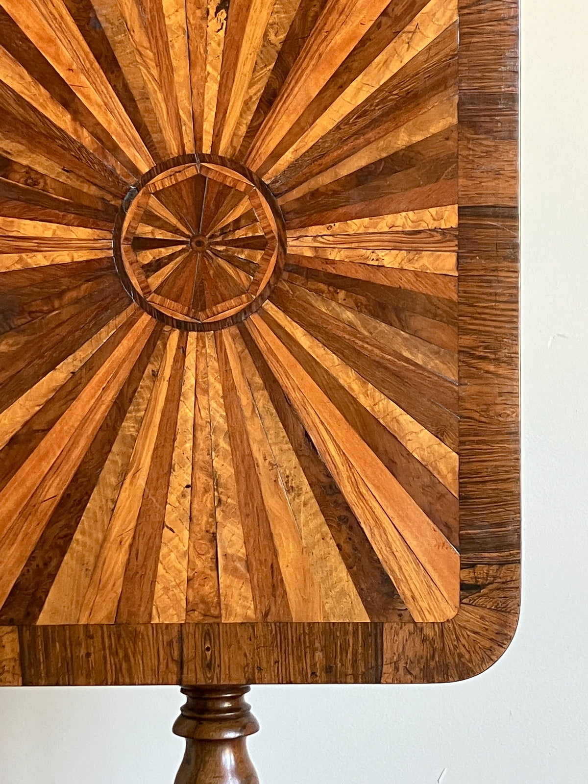 A Late Regency Rosewood and Specimen Wood Table