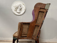 A George III Wingback Armchair