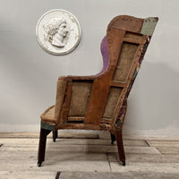 A George III Wingback Armchair