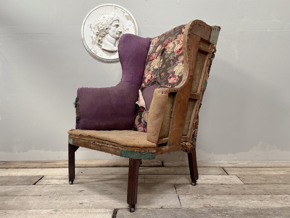 A George III Wingback Armchair