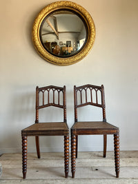 A Set of Four Late 19th Century Oak Gothic Revival Chairs