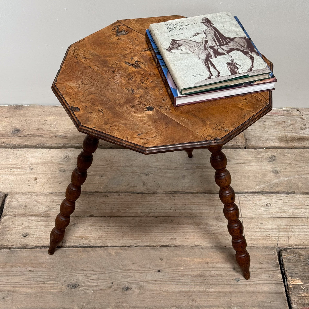 A Mid 19th Century Burr Elm Gypsy Table