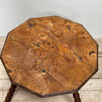 A Mid 19th Century Burr Elm Gypsy Table