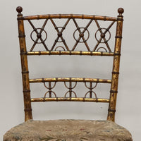 A Regency Faux Bamboo Chair