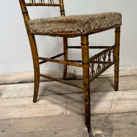 A Regency Faux Bamboo Chair