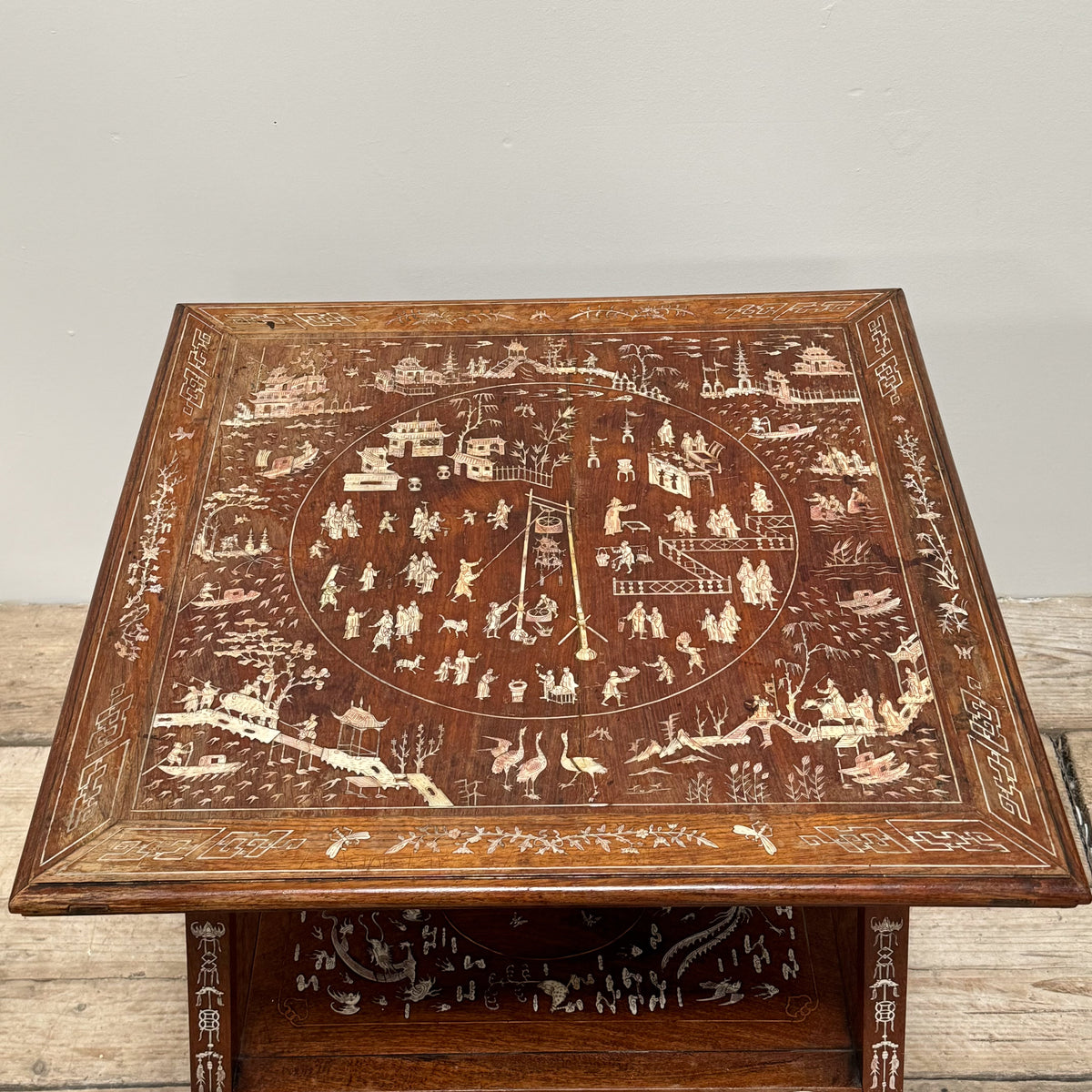 A Late 19th Century Chinese Inlaid Table