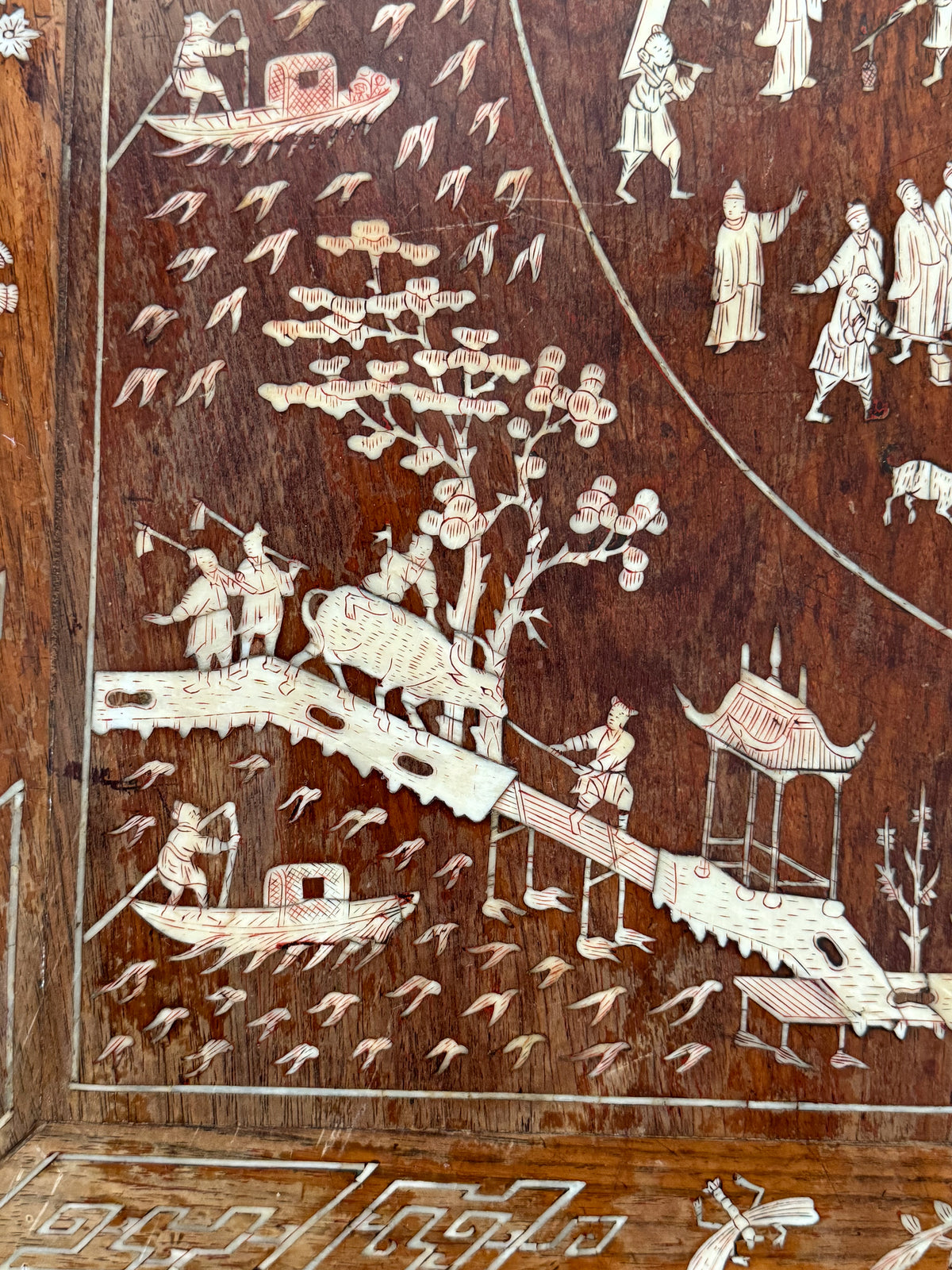 A Late 19th Century Chinese Inlaid Table