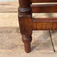 A 19th Century Mahogany Shelved Bench