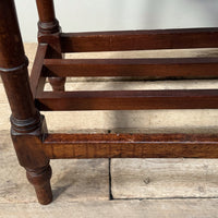 A 19th Century Mahogany Shelved Bench